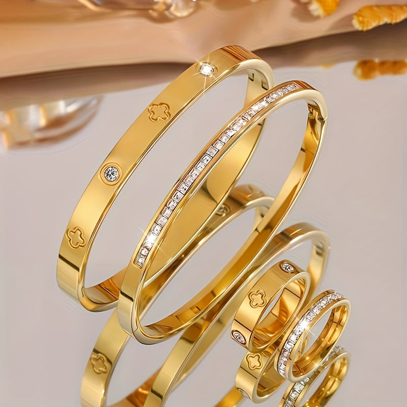 أساور وخواتم Van Cleef & Arpels بتصميم فاخر مرصع بالزركون