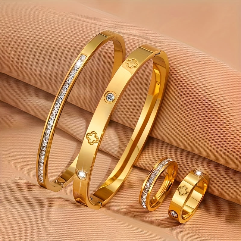 أساور وخواتم Van Cleef & Arpels بتصميم فاخر مرصع بالزركون