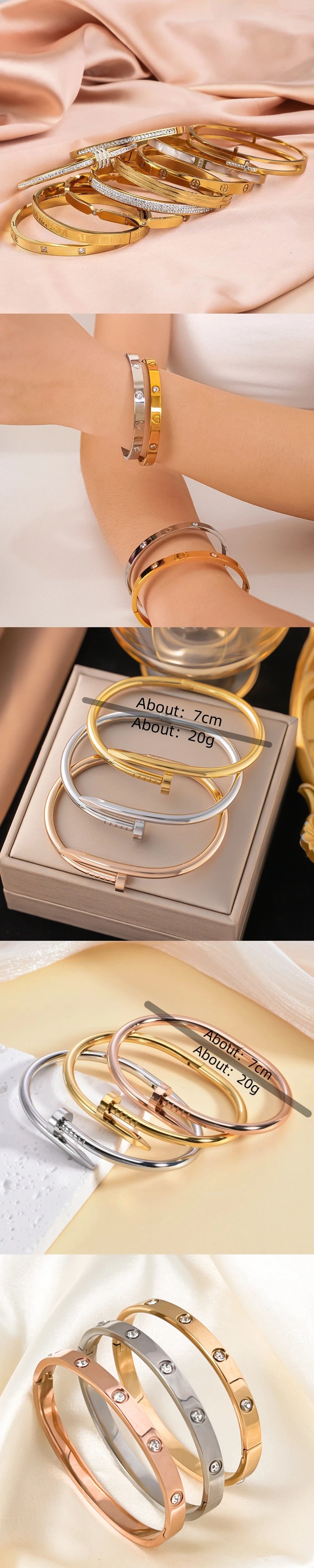 سوار مسمار من Cartier – تصميم Juste un Clou عصري